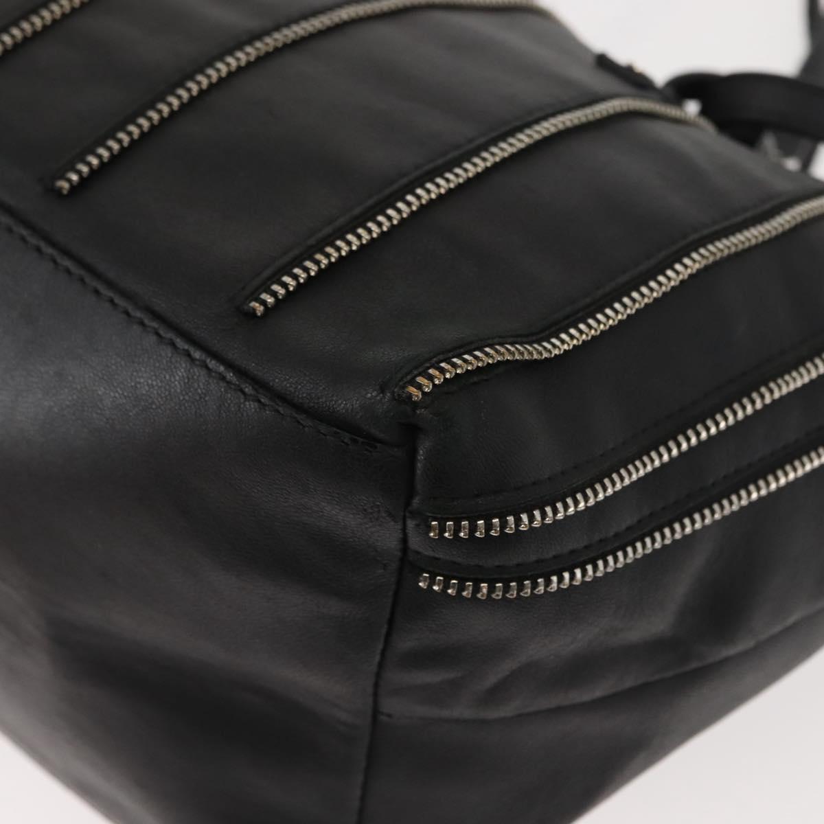 Jimmy Choo Tote Bag Leather Gold Silver Auth BA7361