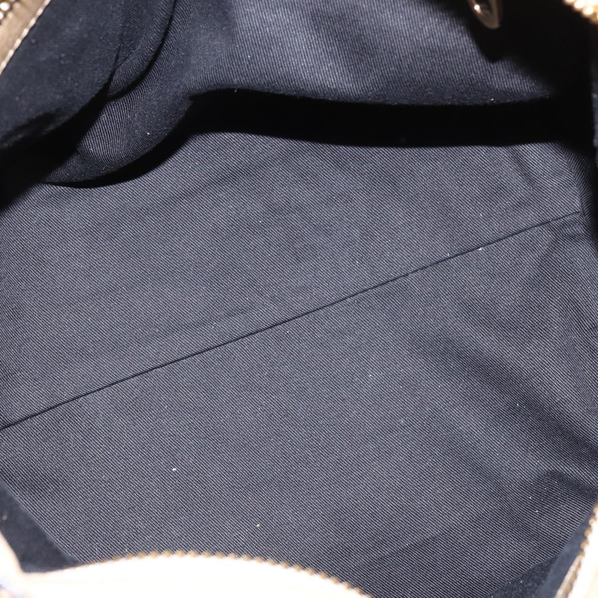 Chloe Etel Hand Bag Leather 2way Beige Gold Auth BA7364