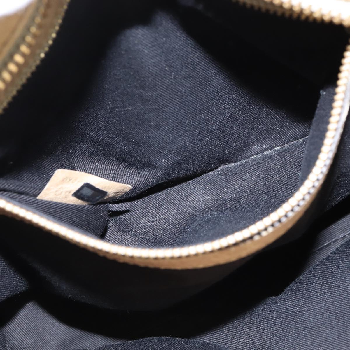 Chloe Etel Hand Bag Leather 2way Beige Gold Auth BA7364