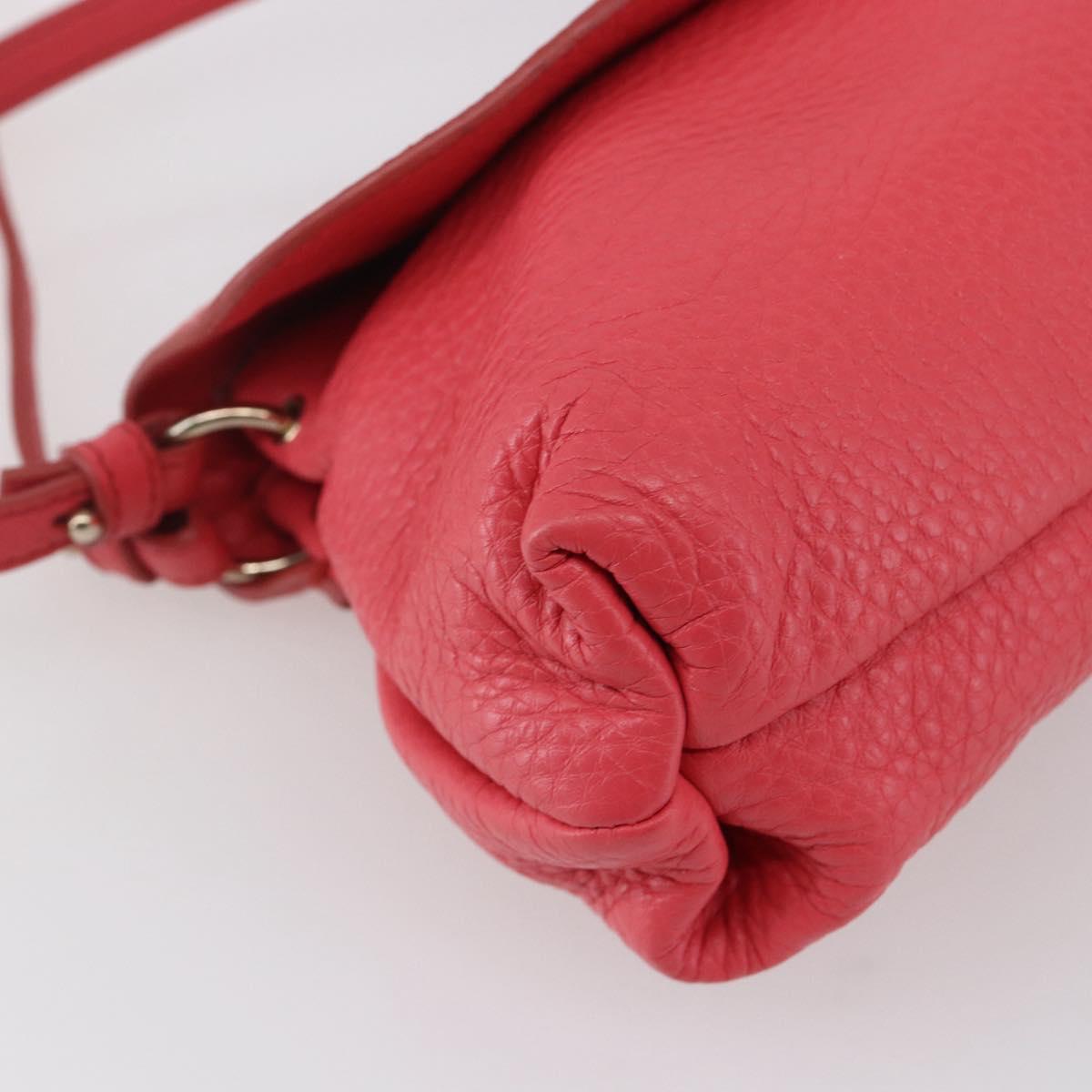 Chloe Lily Hand Bag Leather 2way Pink Silver Auth BA7367V