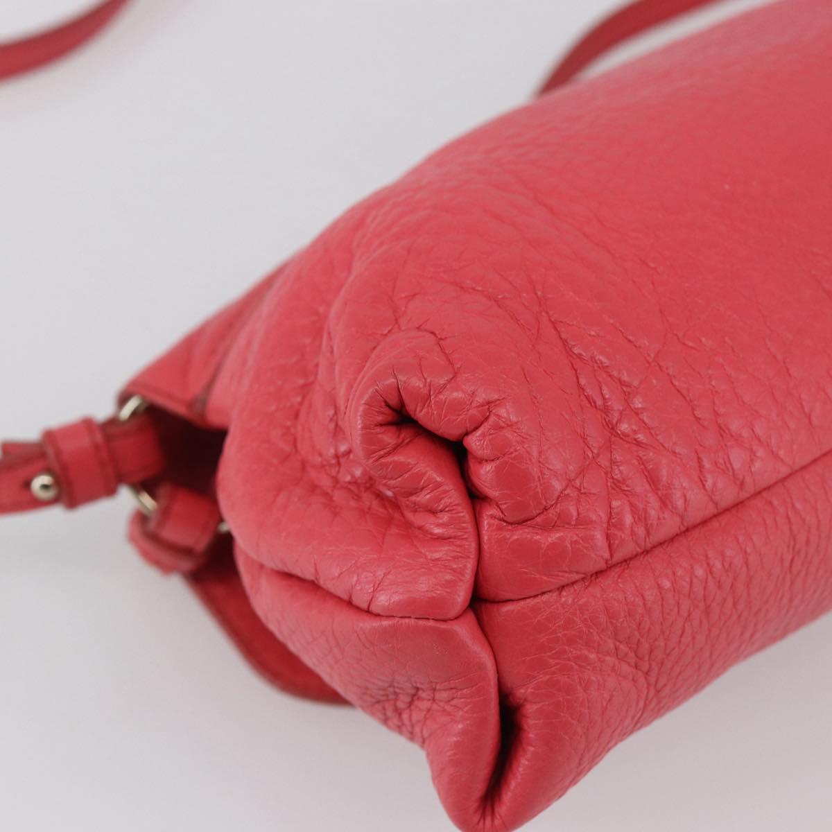 Chloe Lily Hand Bag Leather 2way Pink Silver Auth BA7367V