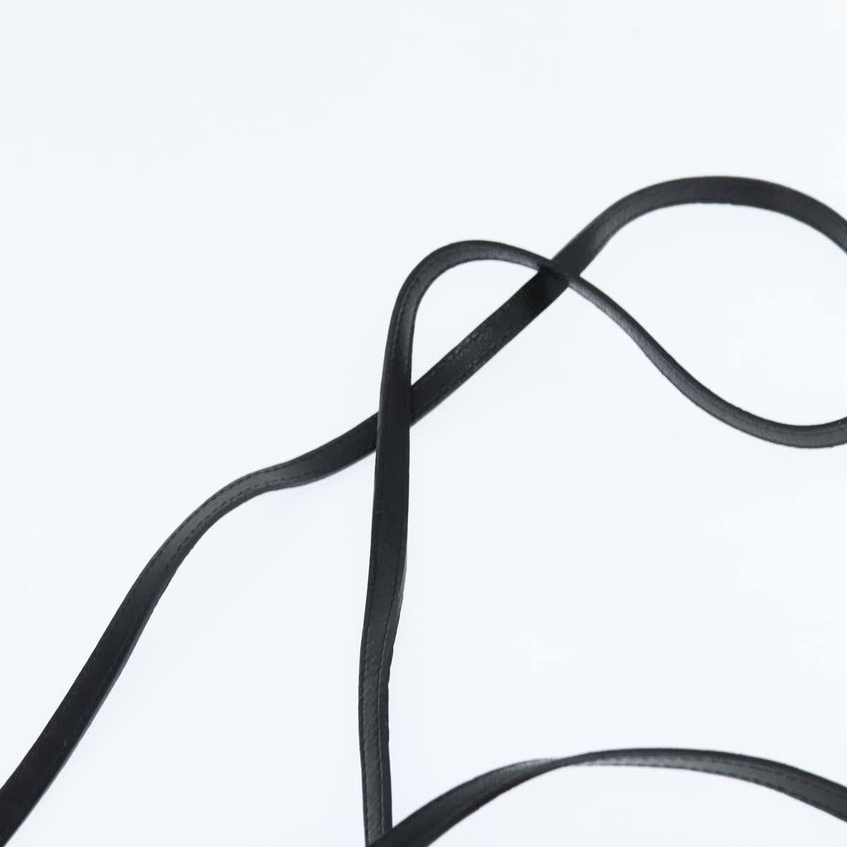 Chloe Hand Bag Leather 2way Black Gold Auth BA7369