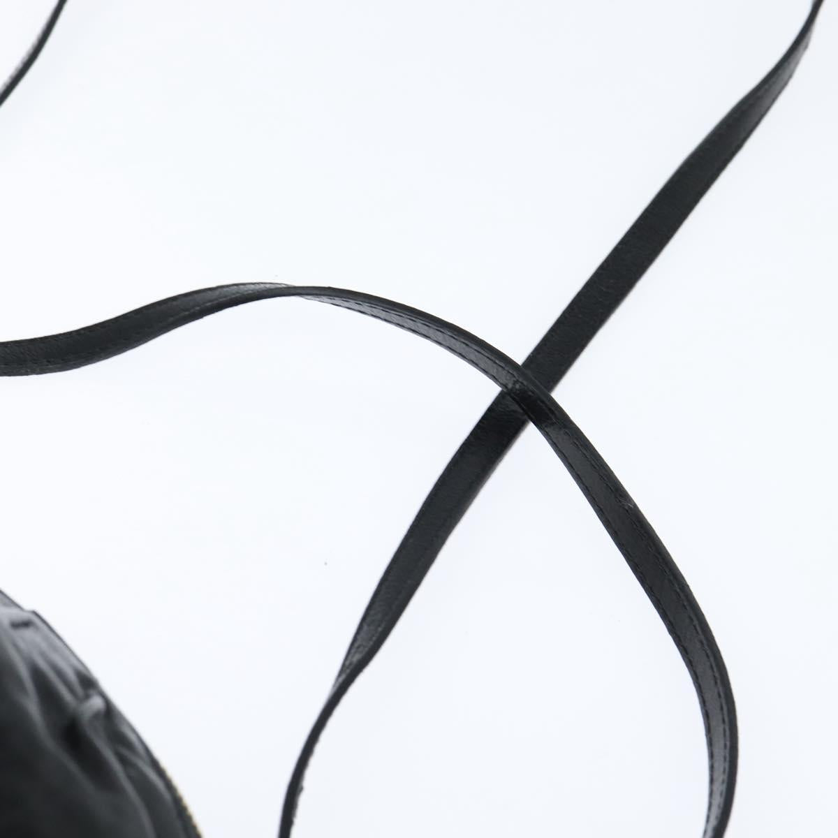 Chloe Hand Bag Leather 2way Black Gold Auth BA7369