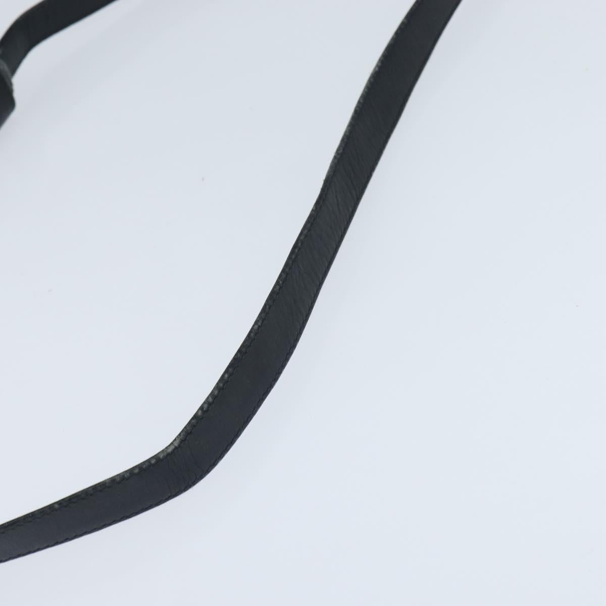 GUCCI GG Supreme Shoulder Bag PVC Navy Gold Auth BA7379