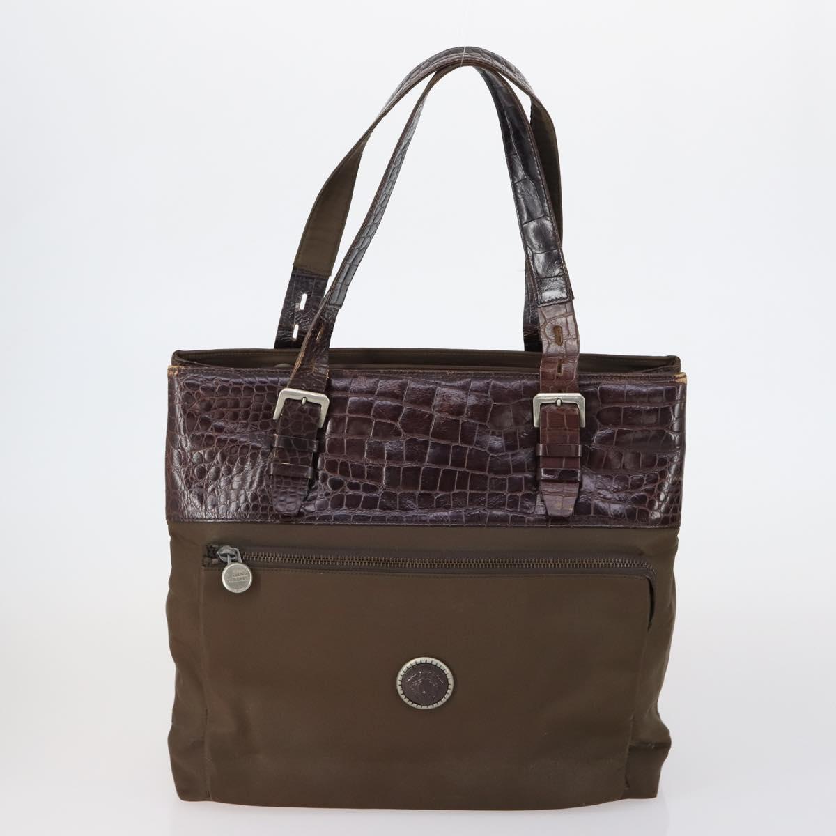 Gianni Versace PRADA Celine Bally Bag Leather 4Set Black Brown Auth BA7384