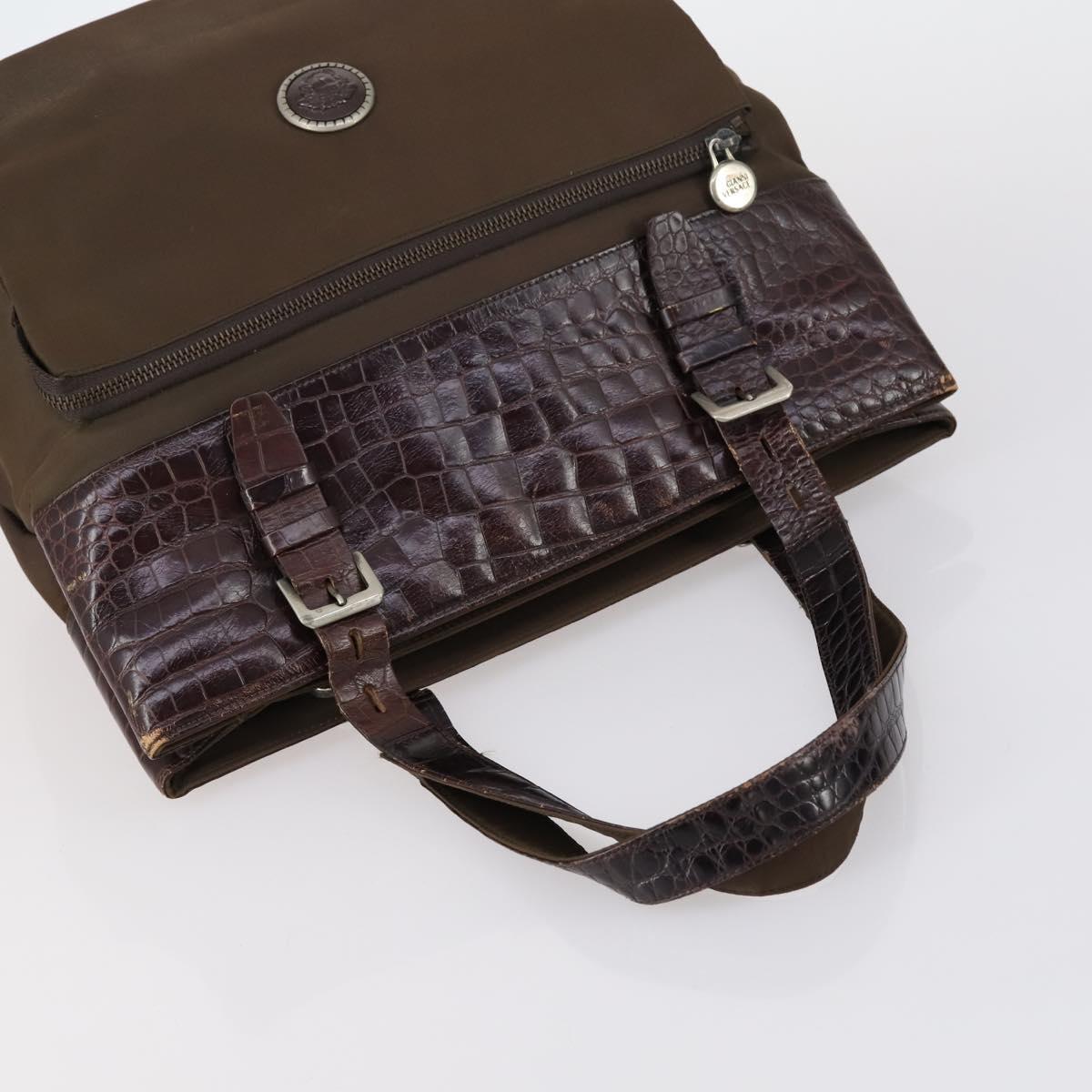 Gianni Versace PRADA Celine Bally Bag Leather 4Set Black Brown Auth BA7384