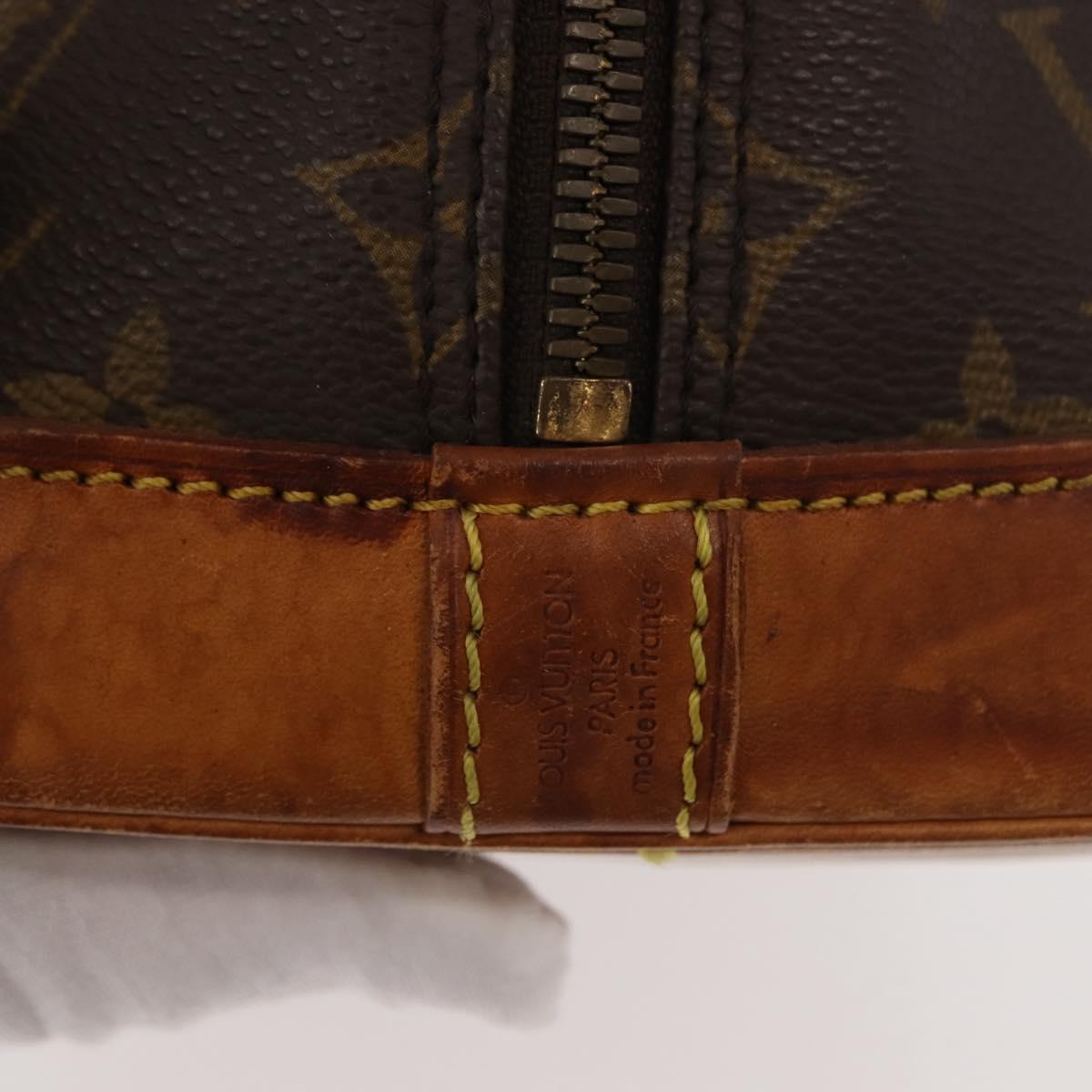 LOUIS VUITTON Monogram Alma Hand Bag M51130 LV Auth BA7387