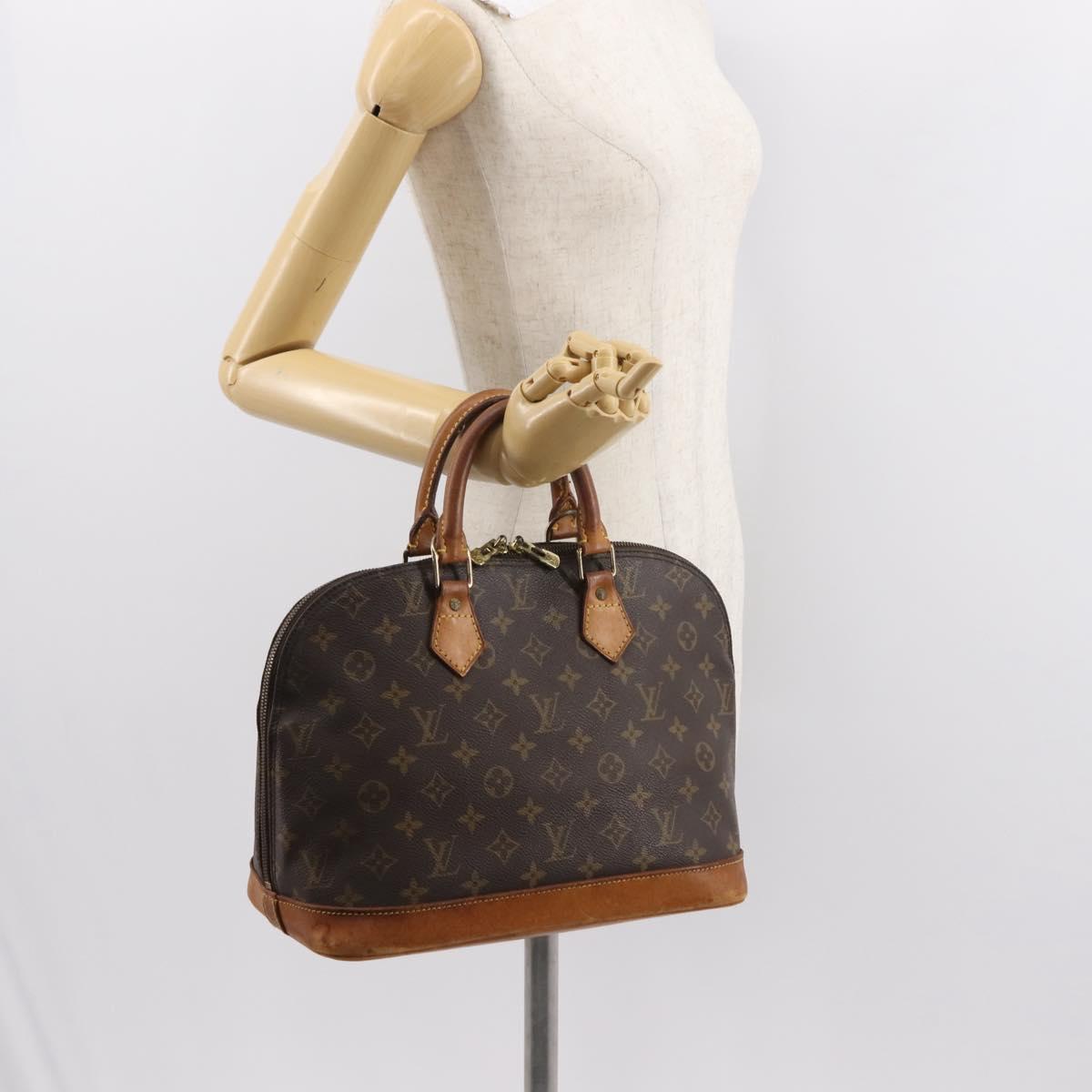 LOUIS VUITTON Monogram Alma Hand Bag M51130 LV Auth BA7387