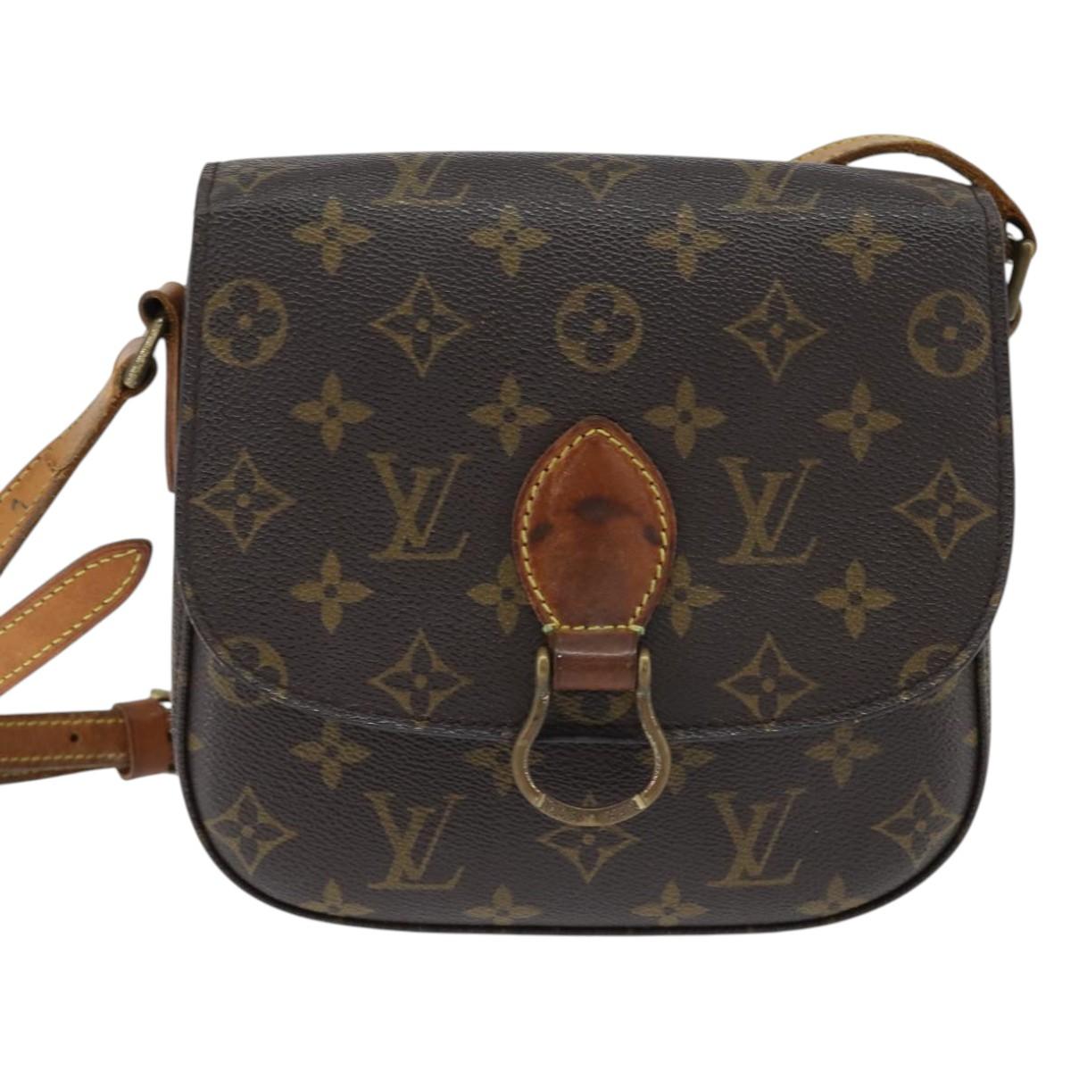 LOUIS VUITTON Monogram Saint Cloud MM Shoulder Bag M51243 LV Auth BA7389