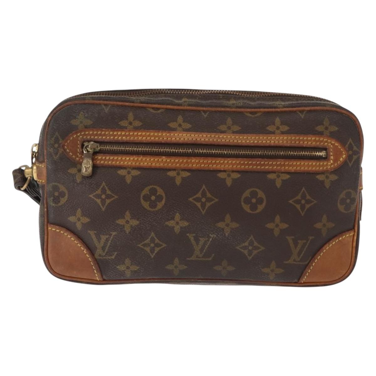LOUIS VUITTON Monogram Marly Dragonne GM Clutch Bag M51825 LV Auth BA7393
