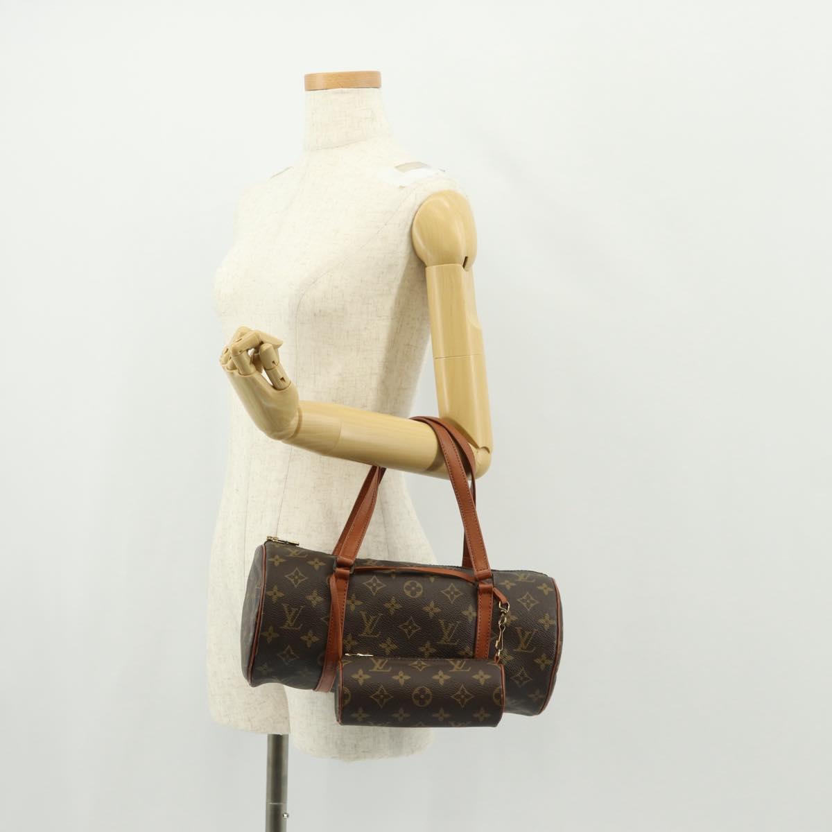 LOUIS VUITTON Monogram Papillon 30 Hand Bag M51385 LV Auth BA7399A