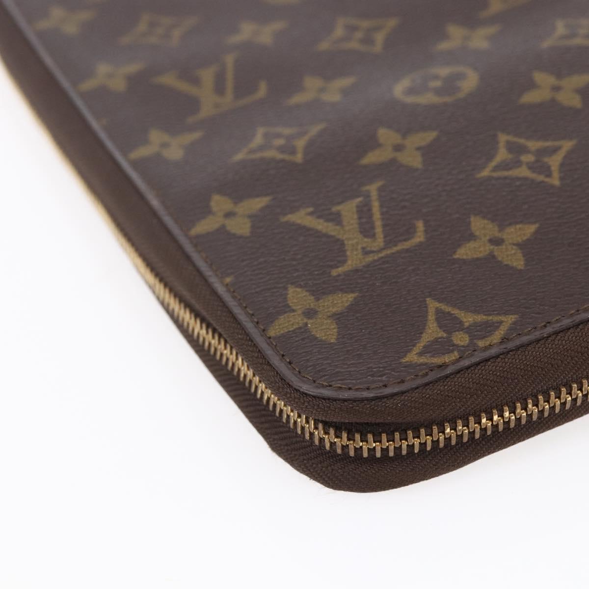 LOUIS VUITTON Monogram Organizer De Voyage Travel Case M60119 LV Auth BA7403