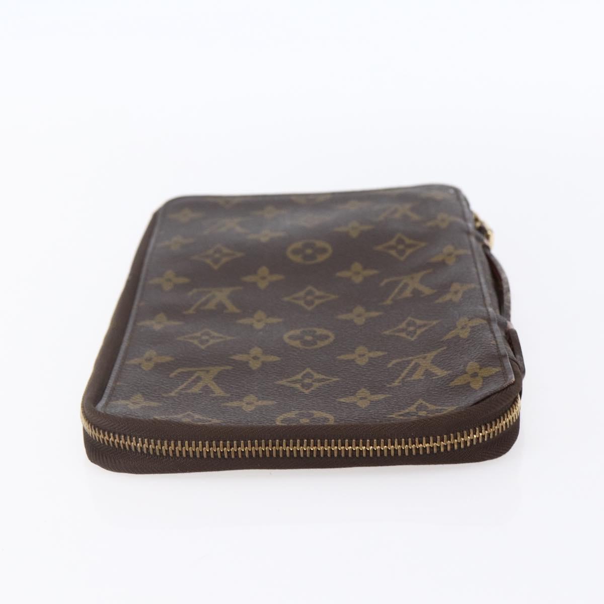 LOUIS VUITTON Monogram Organizer De Voyage Travel Case M60119 LV Auth BA7403