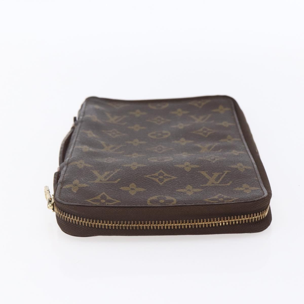 LOUIS VUITTON Monogram Organizer De Voyage Travel Case M60119 LV Auth BA7403