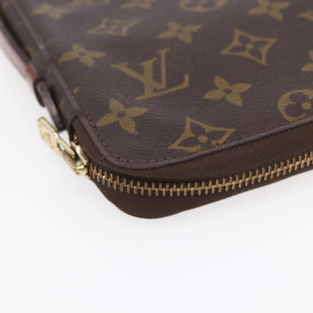 LOUIS VUITTON Monogram Organizer De Voyage Travel Case M60119 LV Auth BA7403