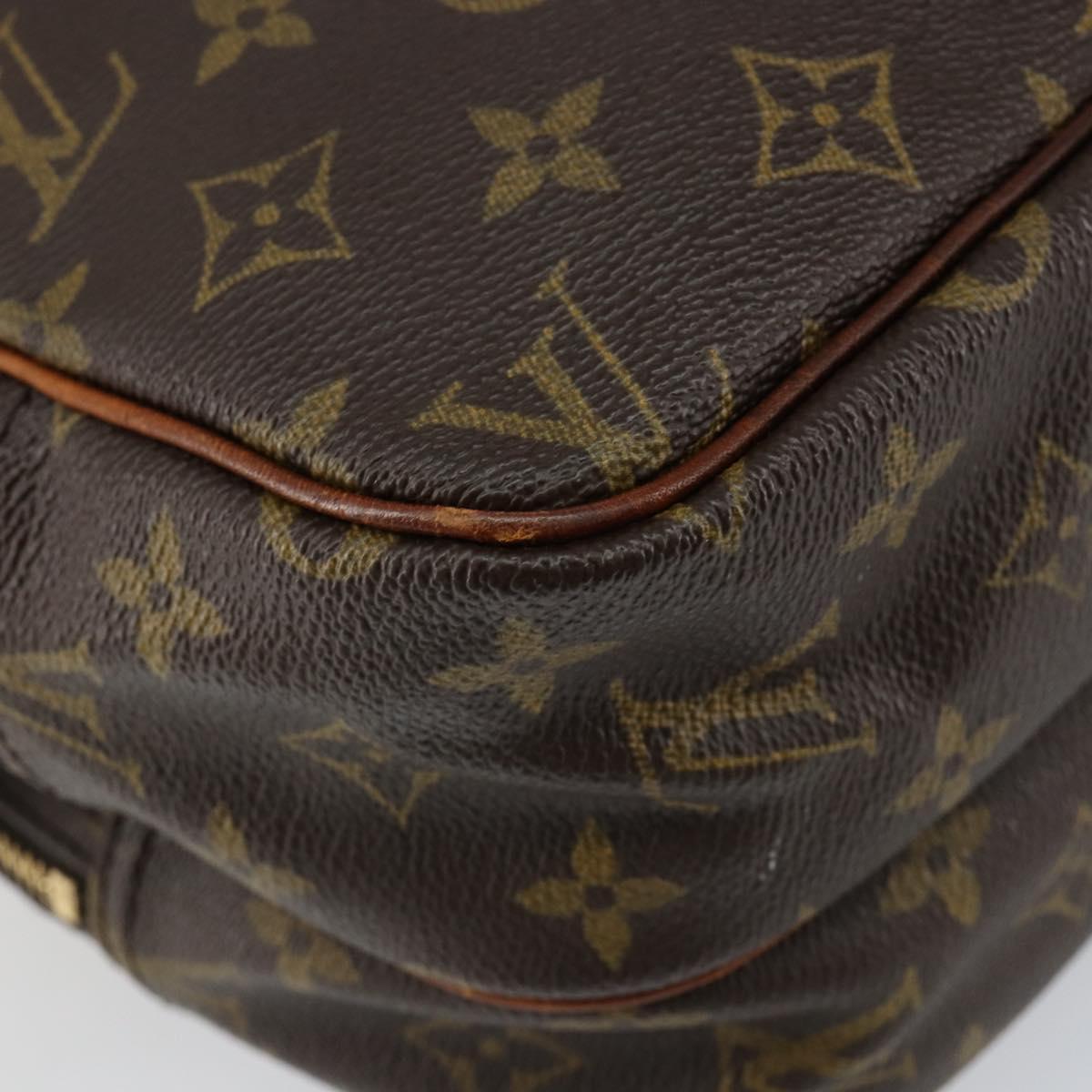 LOUIS VUITTON Monogram Reporter PM Shoulder Bag M45254 LV Auth BA7406