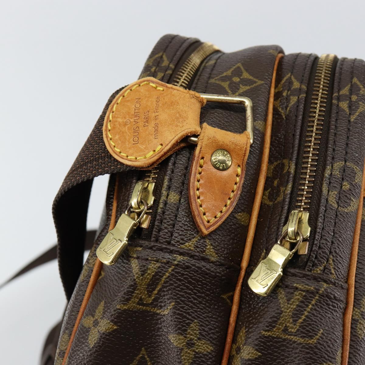 LOUIS VUITTON Monogram Reporter PM Shoulder Bag M45254 LV Auth BA7406