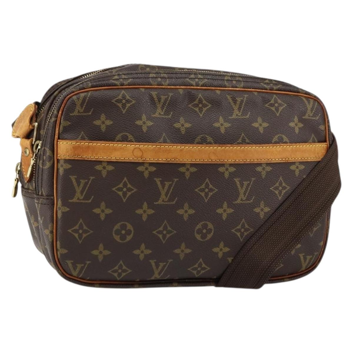 LOUIS VUITTON Monogram Reporter PM Shoulder Bag M45254 LV Auth BA7406