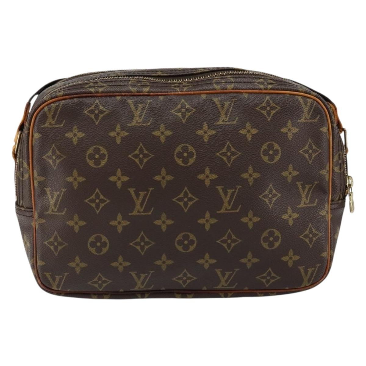 LOUIS VUITTON Monogram Reporter PM Shoulder Bag M45254 LV Auth BA7406