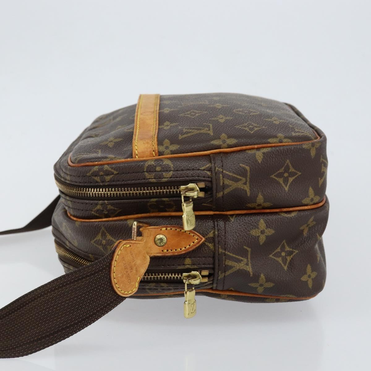 LOUIS VUITTON Monogram Reporter PM Shoulder Bag M45254 LV Auth BA7406