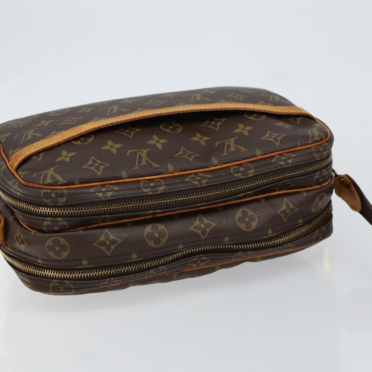 LOUIS VUITTON Monogram Reporter PM Shoulder Bag M45254 LV Auth BA7406