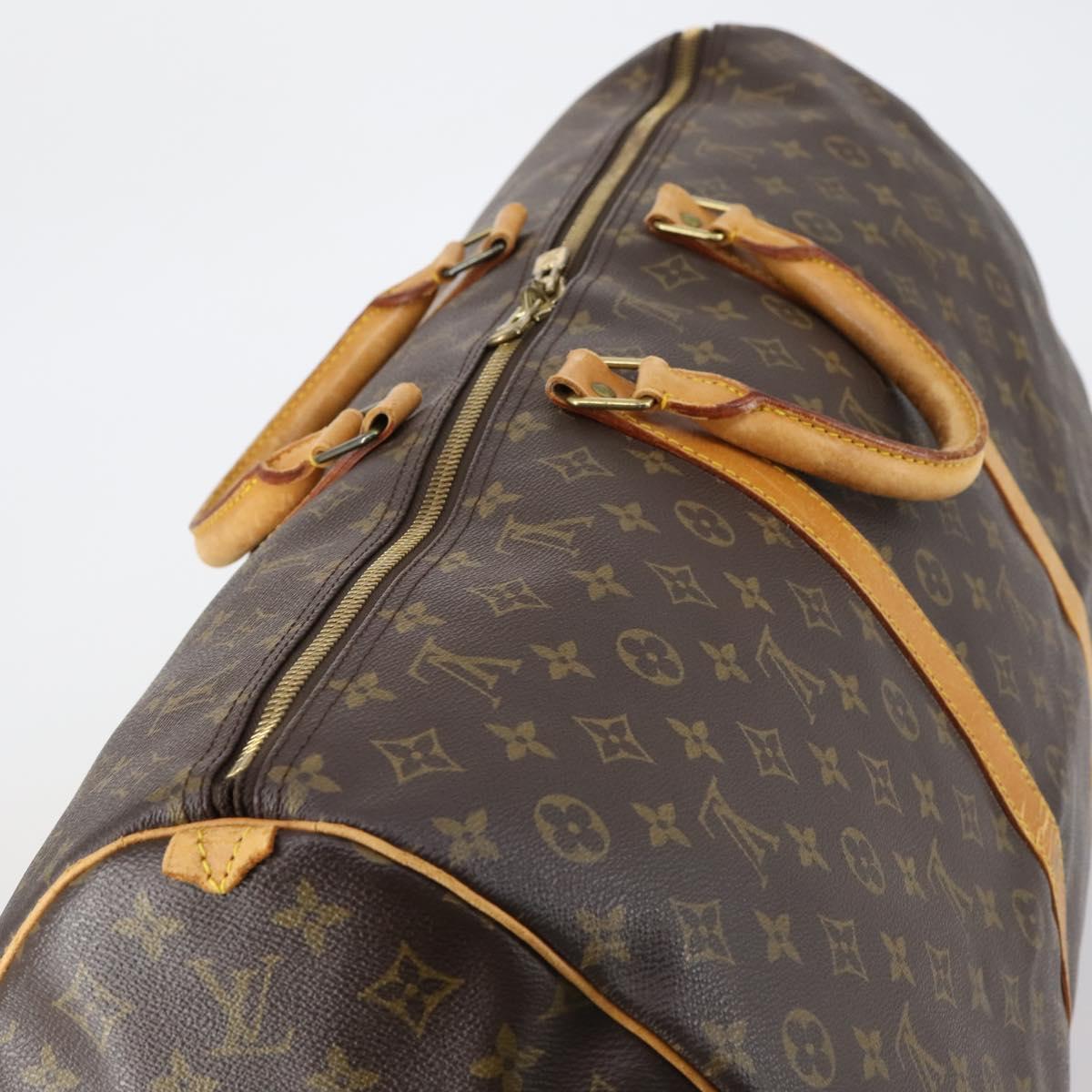LOUIS VUITTON Monogram Keepall 60 Boston Bag M41422 LV Auth BA7410