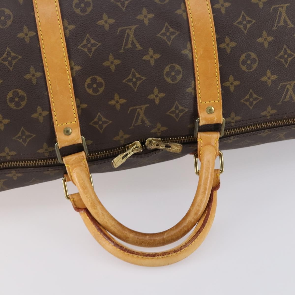 LOUIS VUITTON Monogram Keepall 60 Boston Bag M41422 LV Auth BA7410