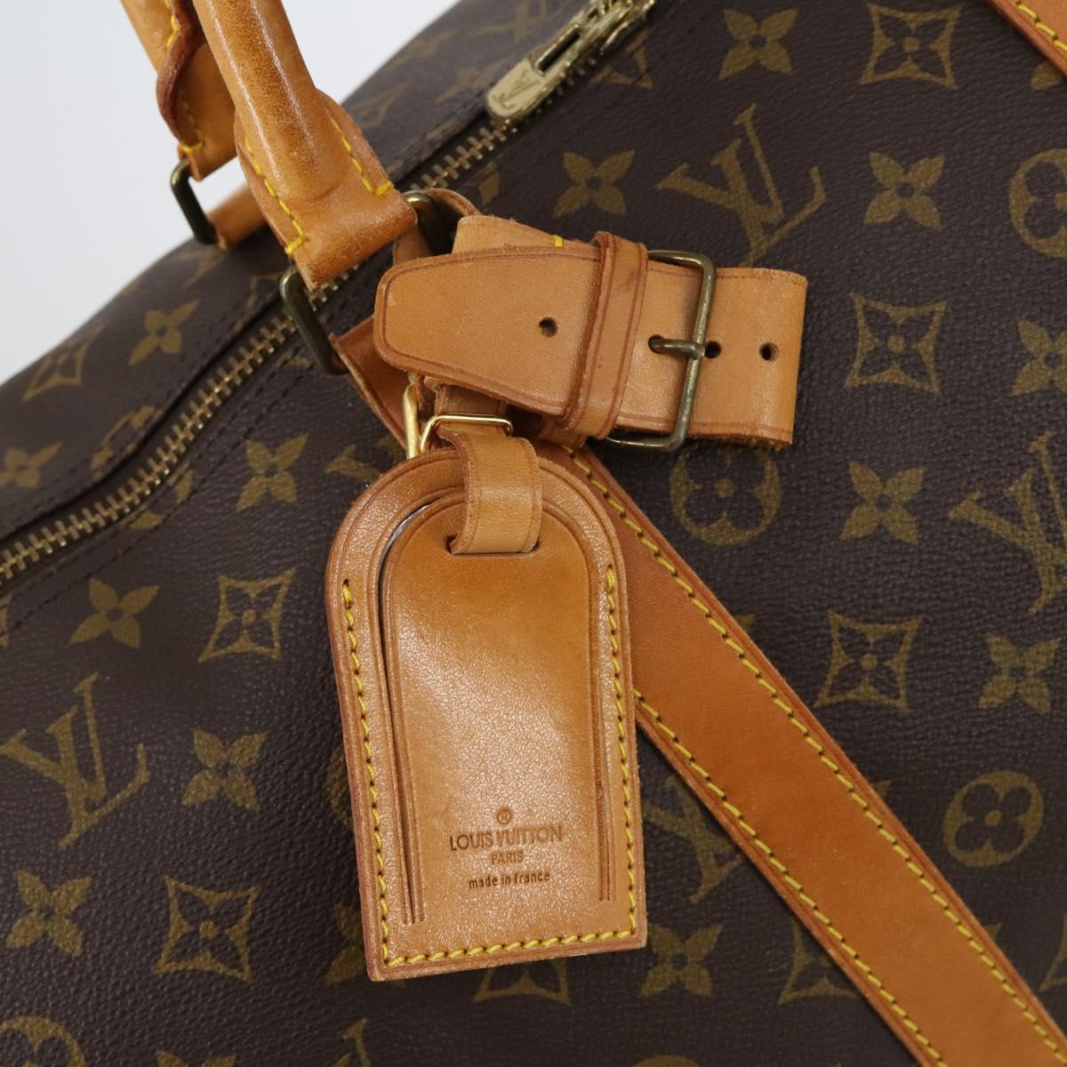 LOUIS VUITTON Monogram Keepall 55 Boston Bag M41424 LV Auth BA7412