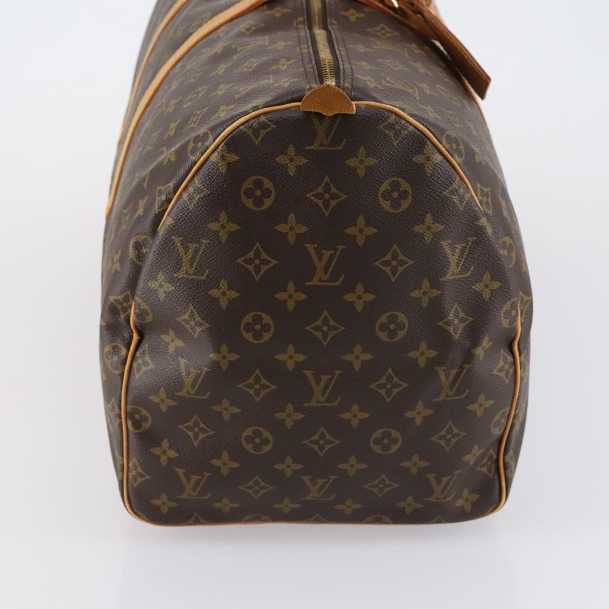 LOUIS VUITTON Monogram Keepall 55 Boston Bag M41424 LV Auth BA7412