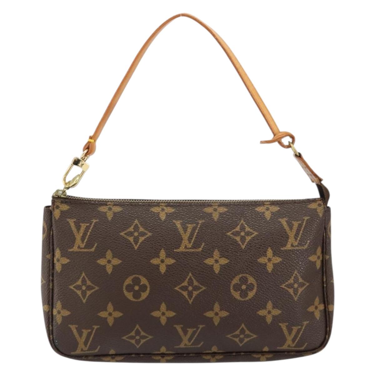 LOUIS VUITTON Monogram Pochette Accessoires Pouch M51980 LV Auth BA7416