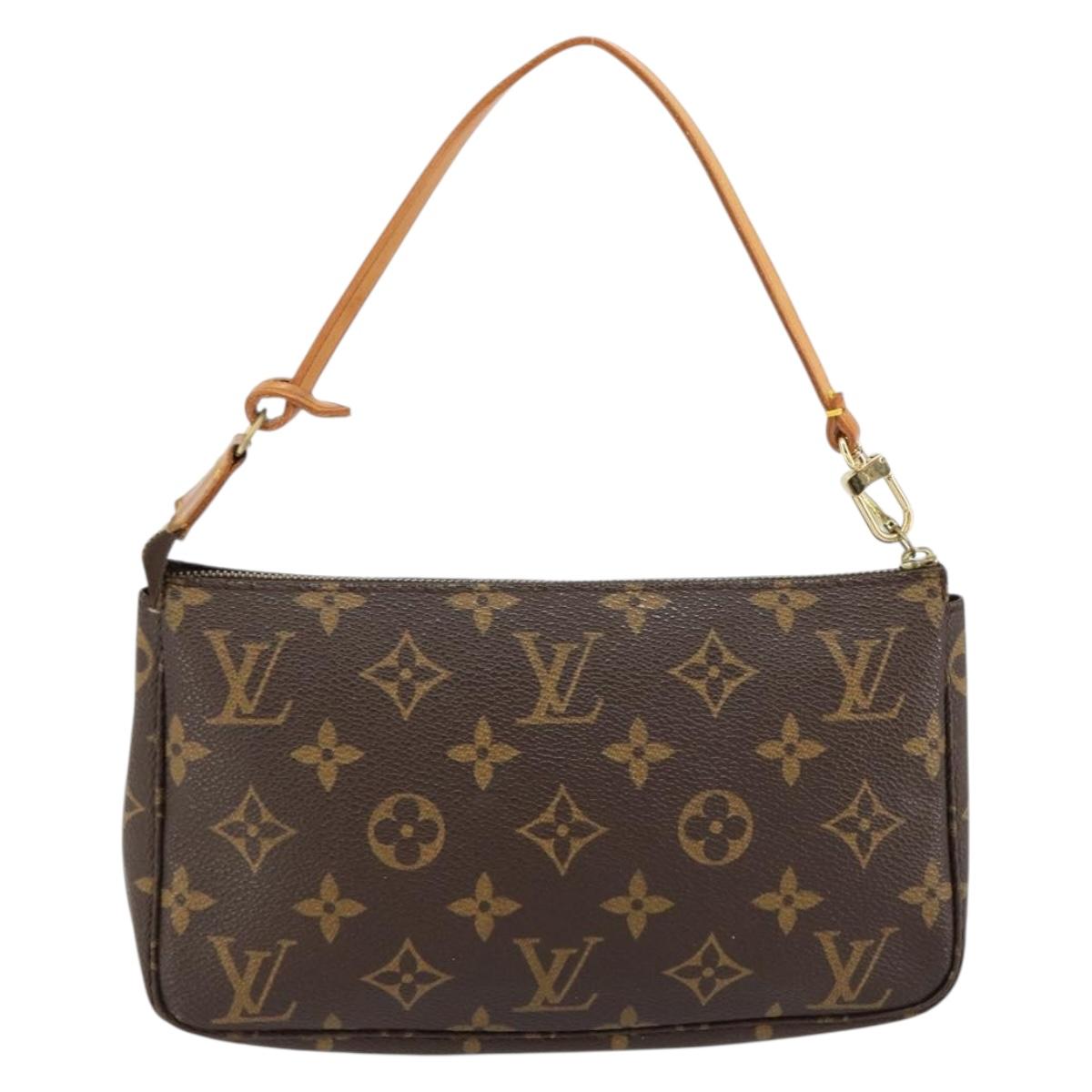 LOUIS VUITTON Monogram Pochette Accessoires Pouch M51980 LV Auth BA7416