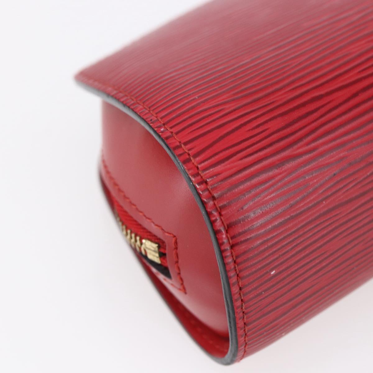 LOUIS VUITTON Epi Dauphine PM Pouch Castilian Red M48447 LV Auth BA7421