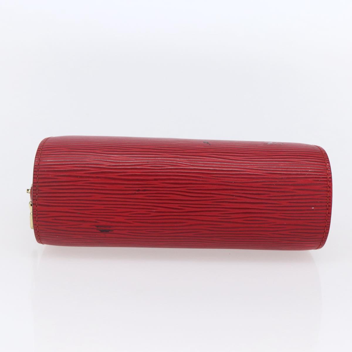 LOUIS VUITTON Epi Dauphine PM Pouch Castilian Red M48447 LV Auth BA7421