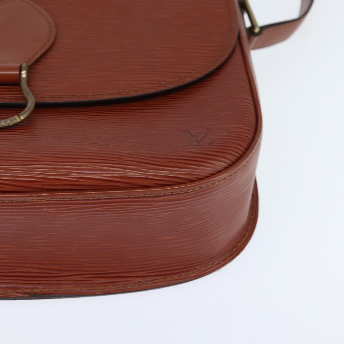 LOUIS VUITTON Epi Saint Cloud GM Shoulder Bag Brown M52193 LV Auth BA7424