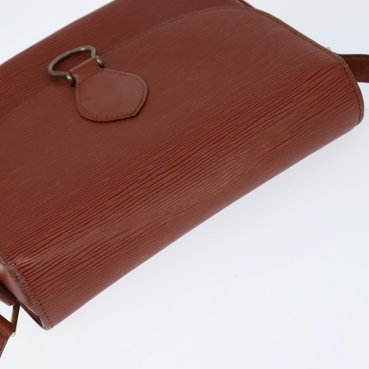 LOUIS VUITTON Epi Saint Cloud GM Shoulder Bag Brown M52193 LV Auth BA7424