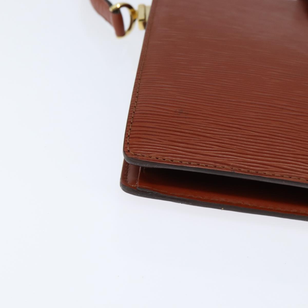 LOUIS VUITTON Epi Capuchin Shoulder Bag Brown M52343 LV Auth BA7425