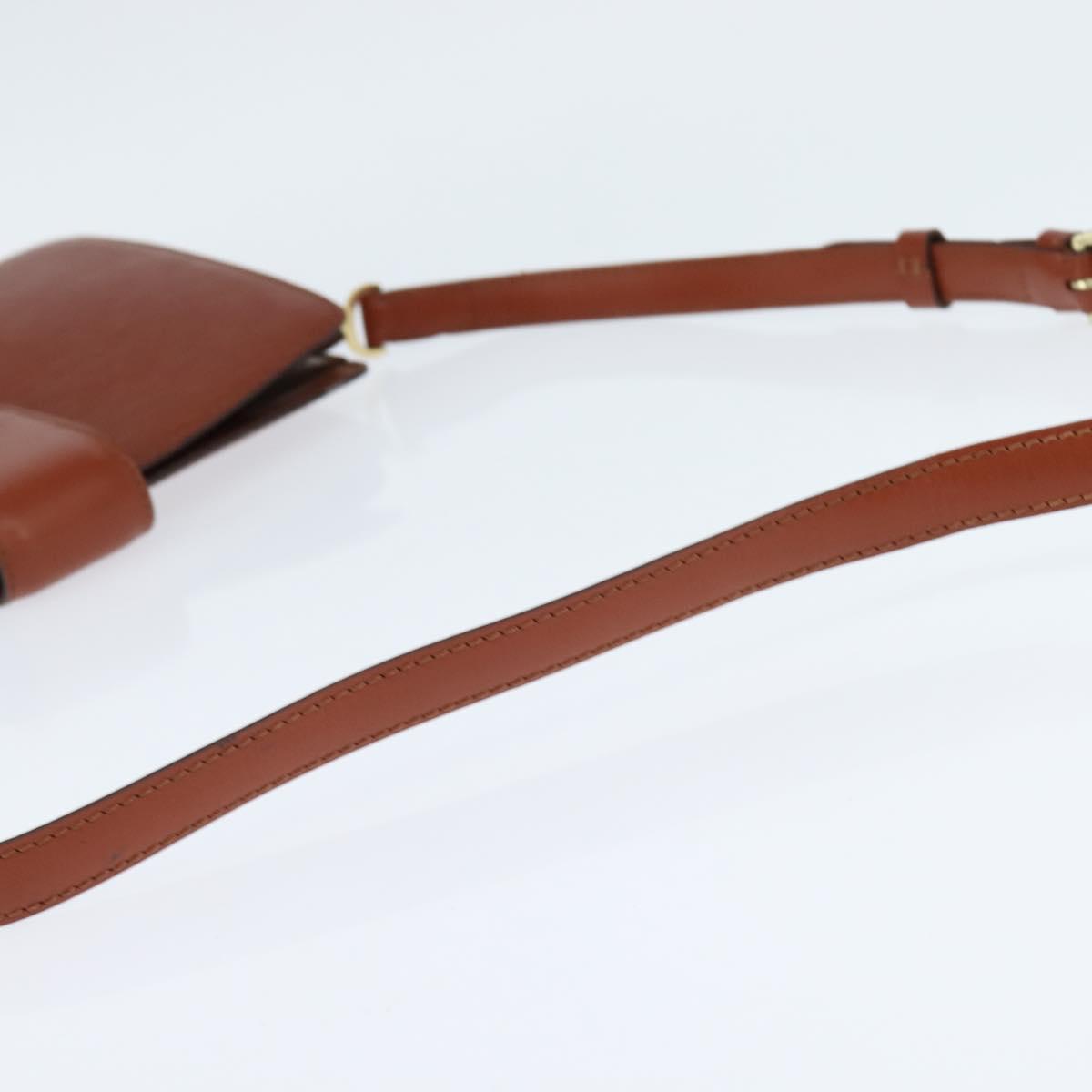 LOUIS VUITTON Epi Capuchin Shoulder Bag Brown M52343 LV Auth BA7425