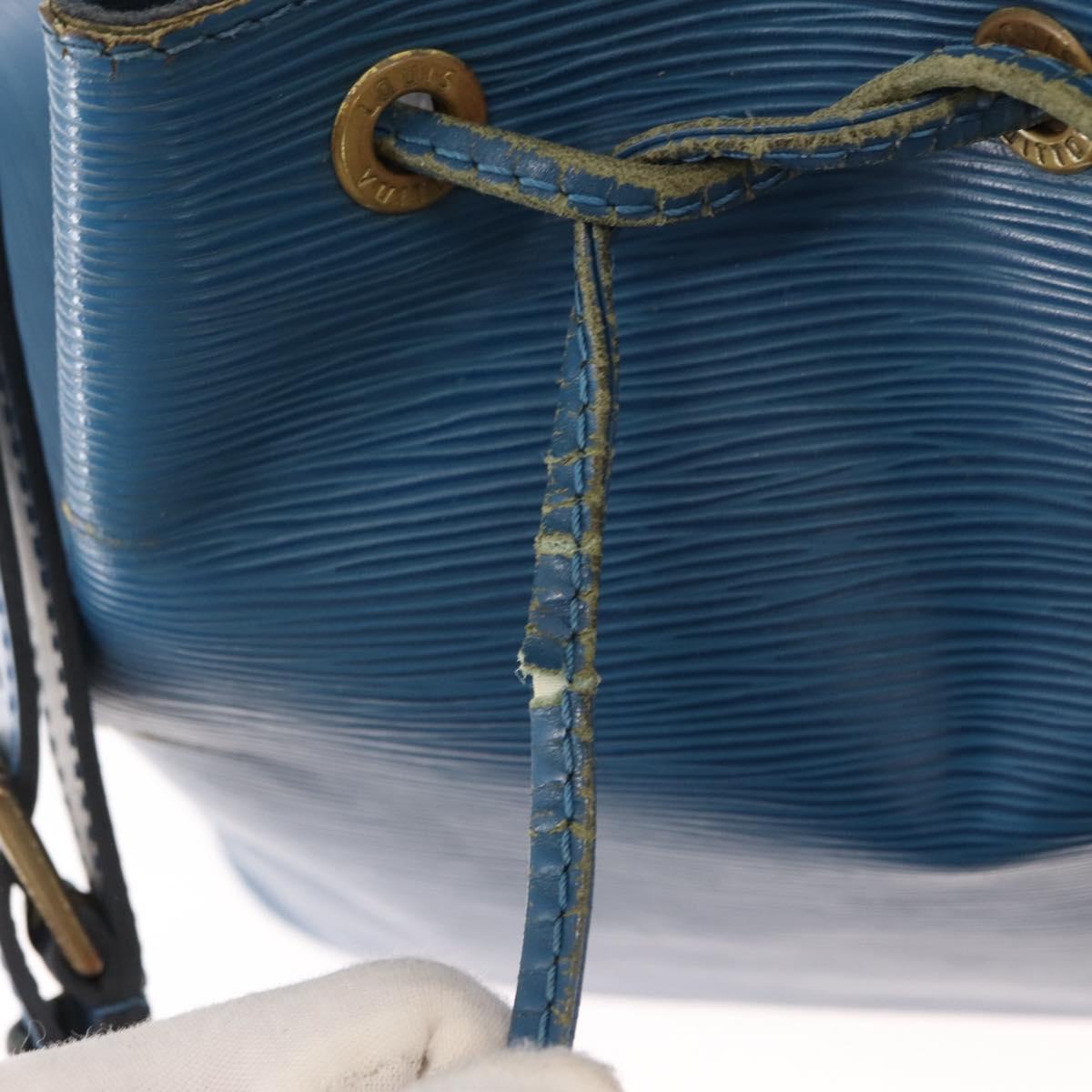 LOUIS VUITTON Epi Petit Noe Shoulder Bag Blue M44105 LV Auth BA7430