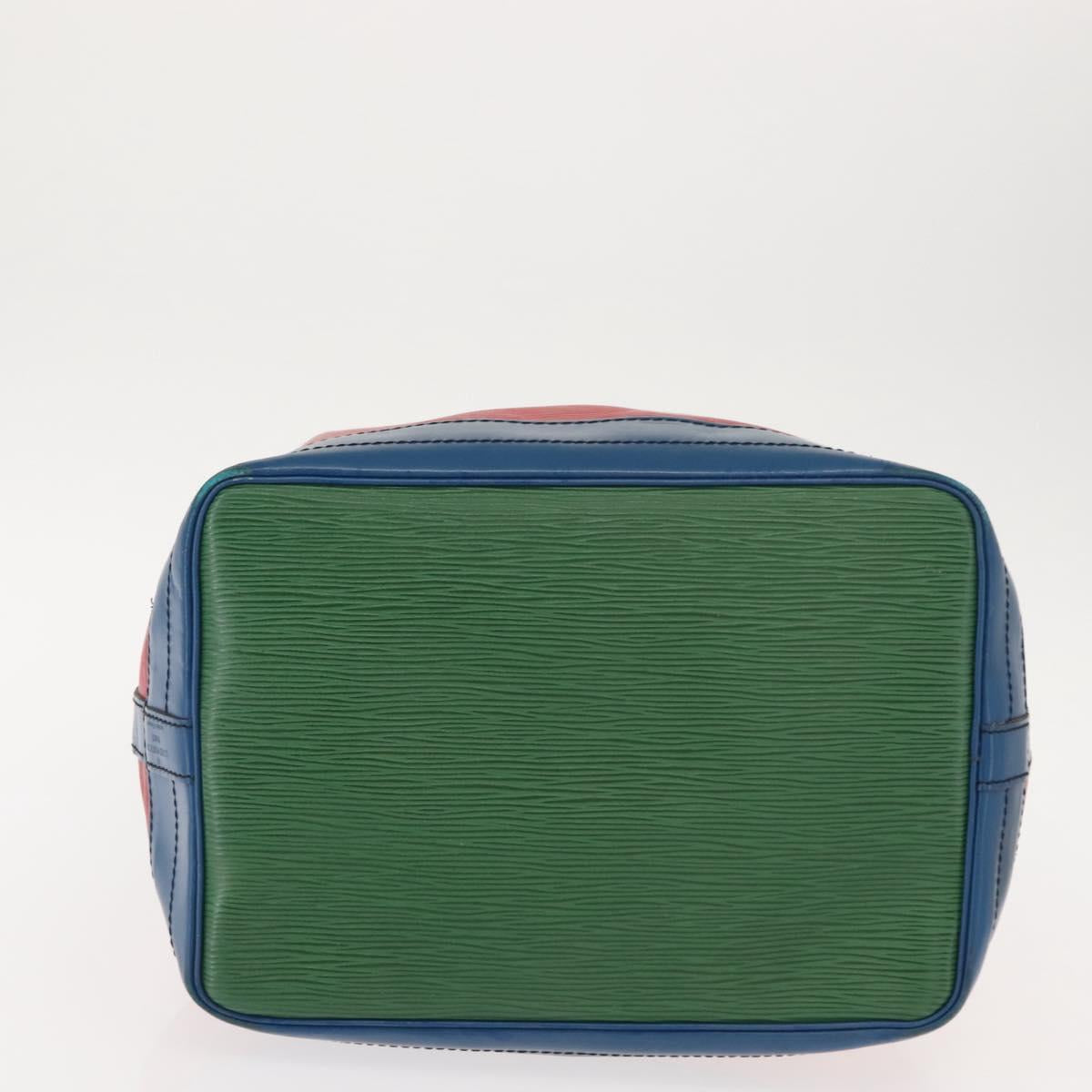 LOUIS VUITTON Epi Tricolor Noe Shoulder Bag Green Blue Red M44084 LV Auth BA7431