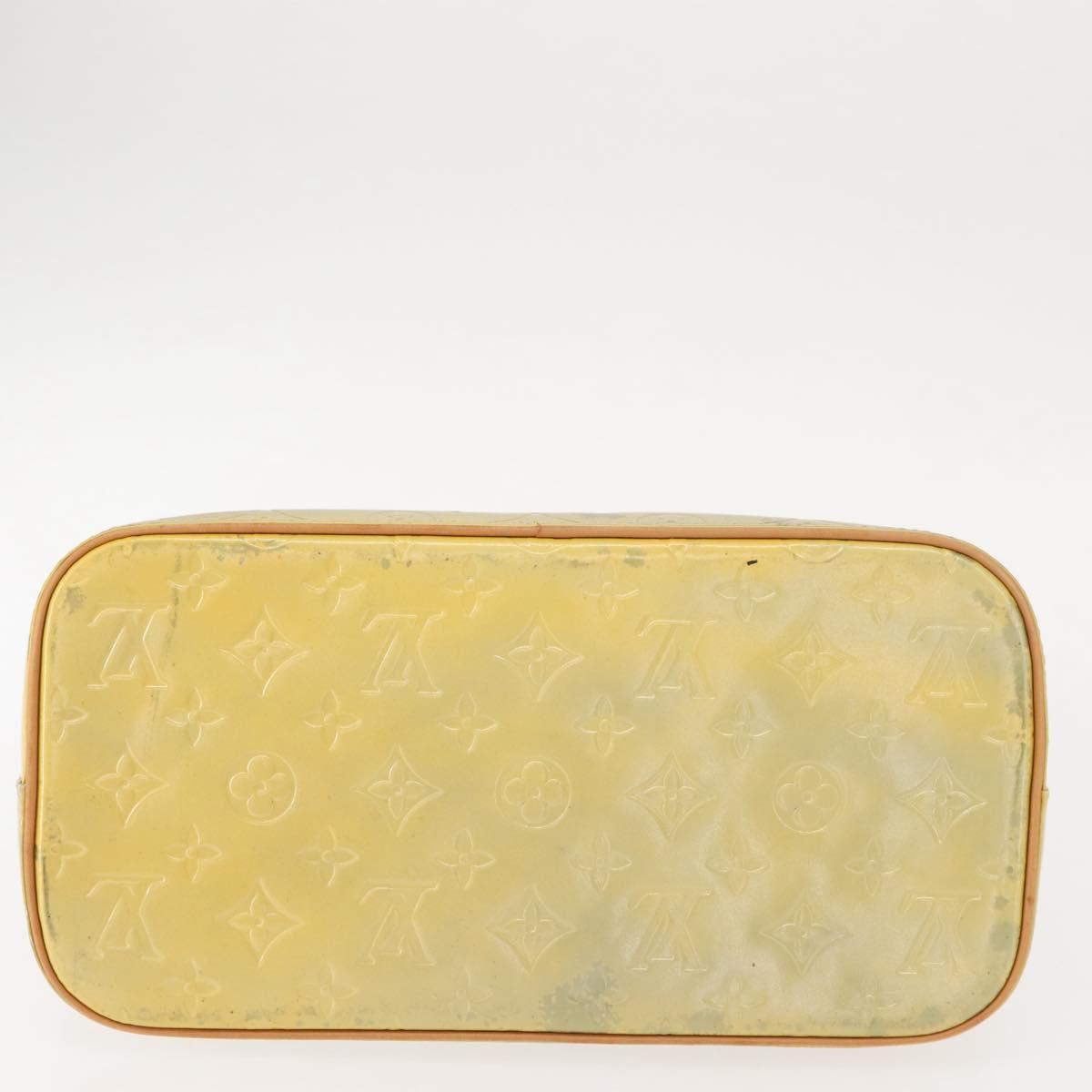 LOUIS VUITTON Monogram Vernis Houston Hand Bag Gris M91053 LV Auth BA7434