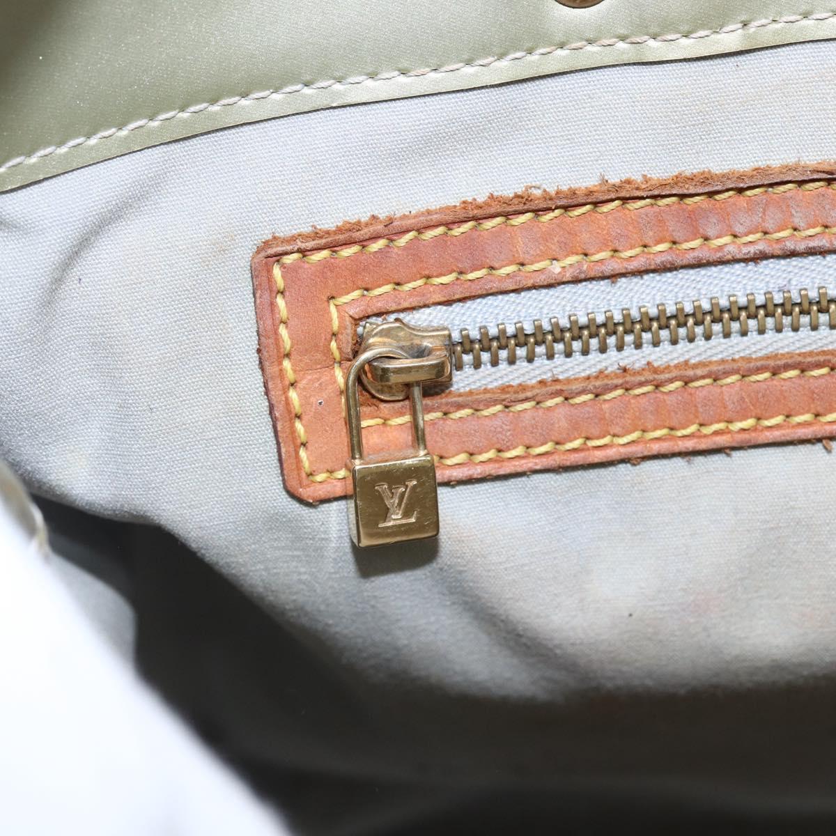 LOUIS VUITTON Monogram Vernis Reade MM Hand Bag Gris M91142 LV Auth BA7439