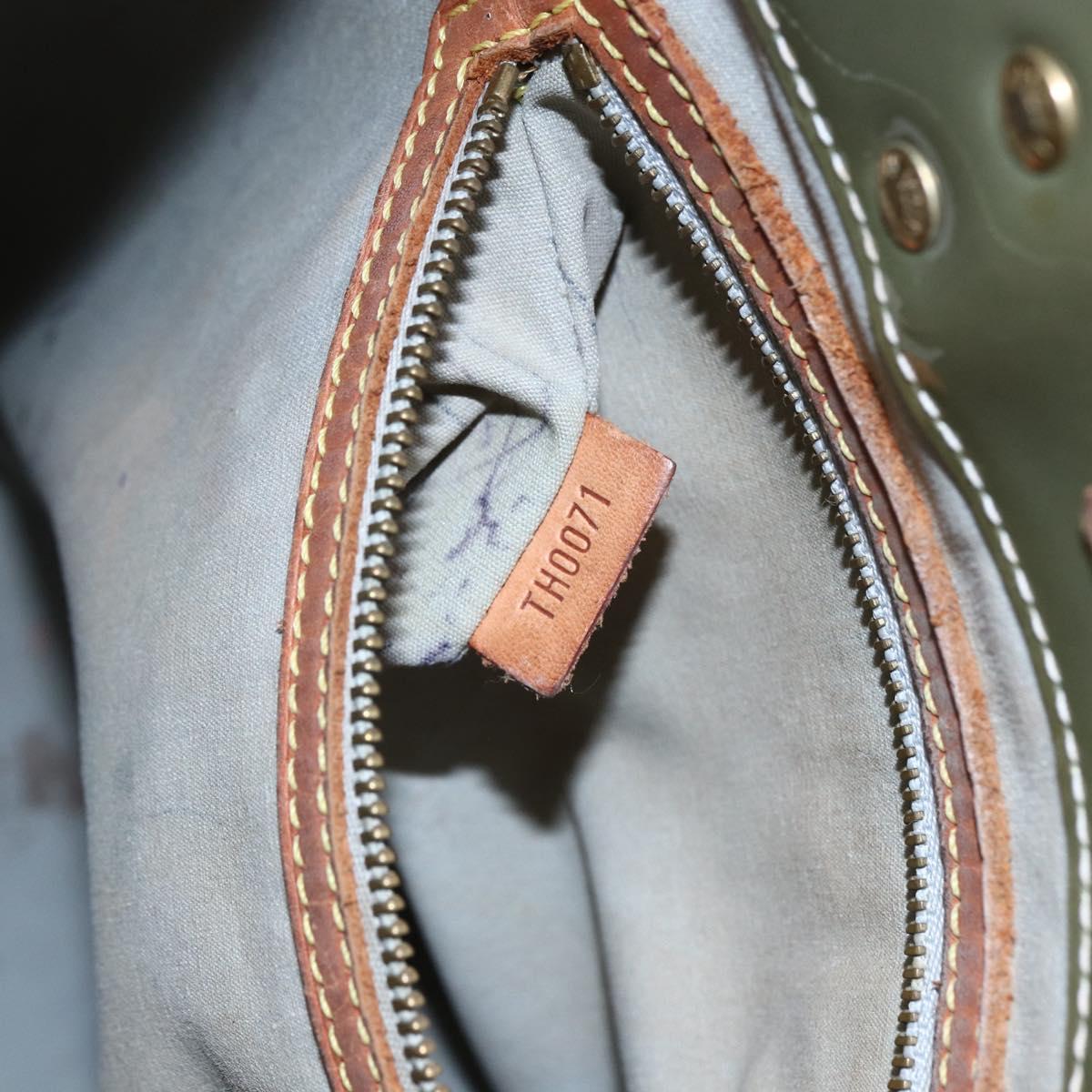 LOUIS VUITTON Monogram Vernis Reade MM Hand Bag Gris M91142 LV Auth BA7439