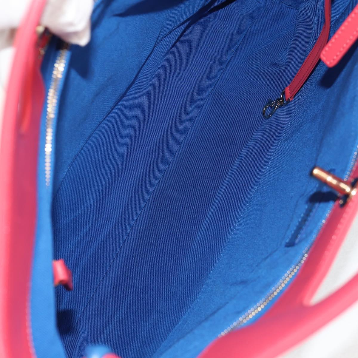 CHANEL Matelasse Hand Bag Lamb Skin 2way Blue Gold CC Auth BA7491M