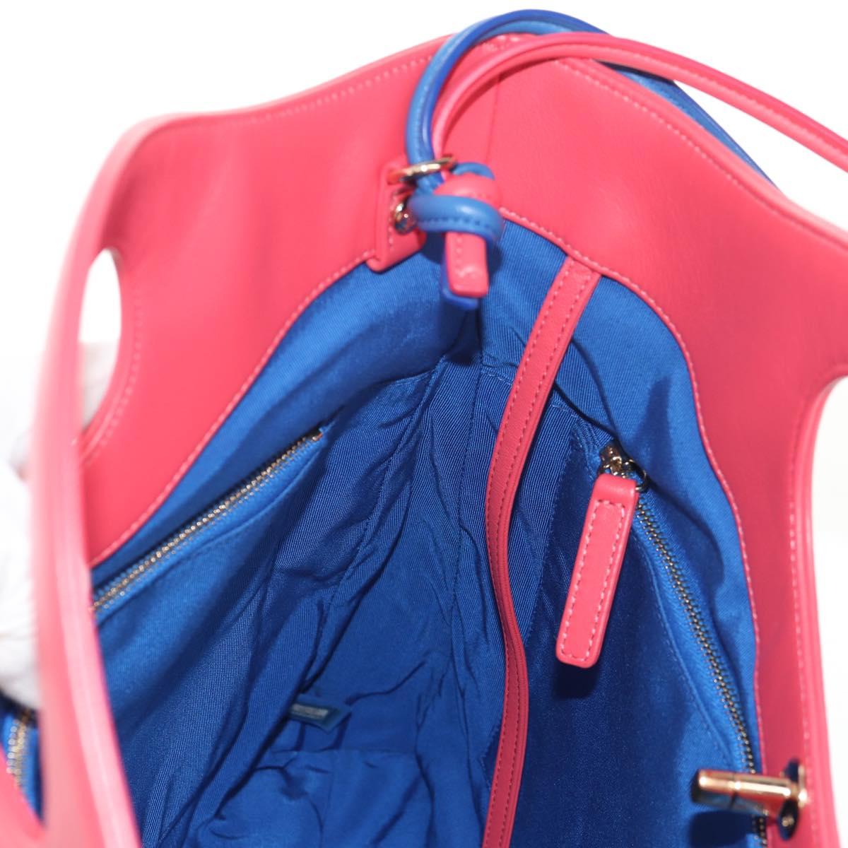 CHANEL Matelasse Hand Bag Lamb Skin 2way Blue Gold CC Auth BA7491M