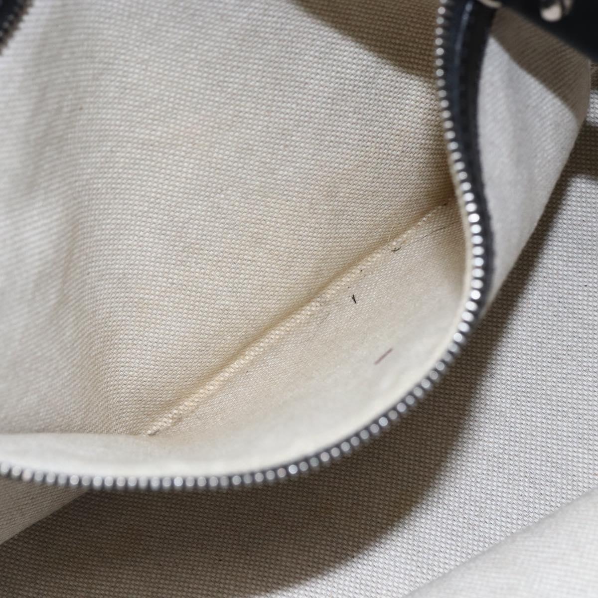 Jimmy Choo Studs Tote Bag Leather Black Silver Auth BA7519