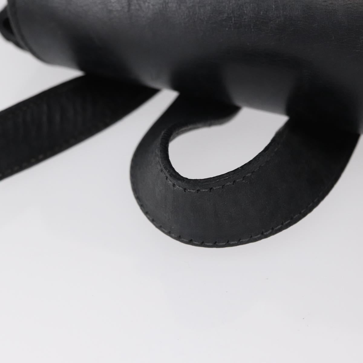 Salvatore Ferragamo Vala Backpack Leather Black Gold Auth BA7527