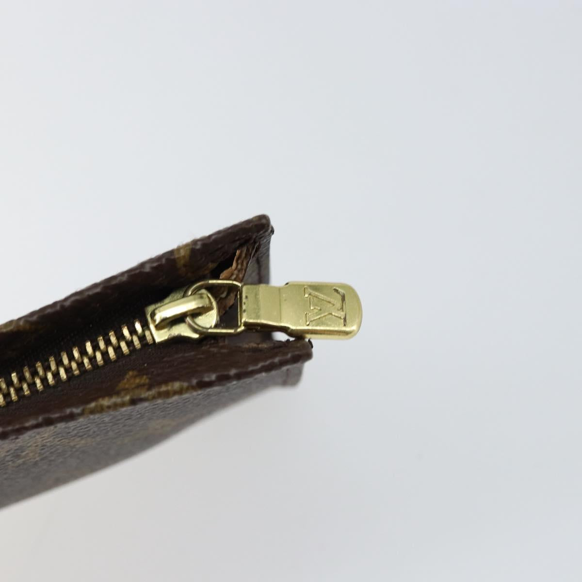 LOUIS VUITTON Monogram Bucket PM Accessory Pouch LV Auth BA7528