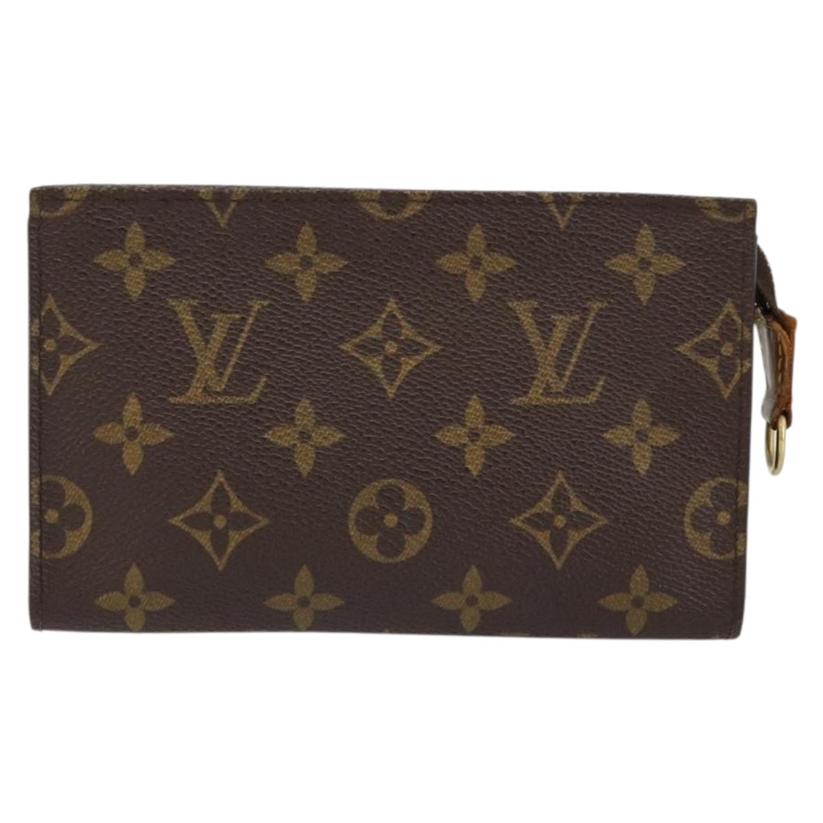 LOUIS VUITTON Monogram Bucket PM Accessory Pouch LV Auth BA7528