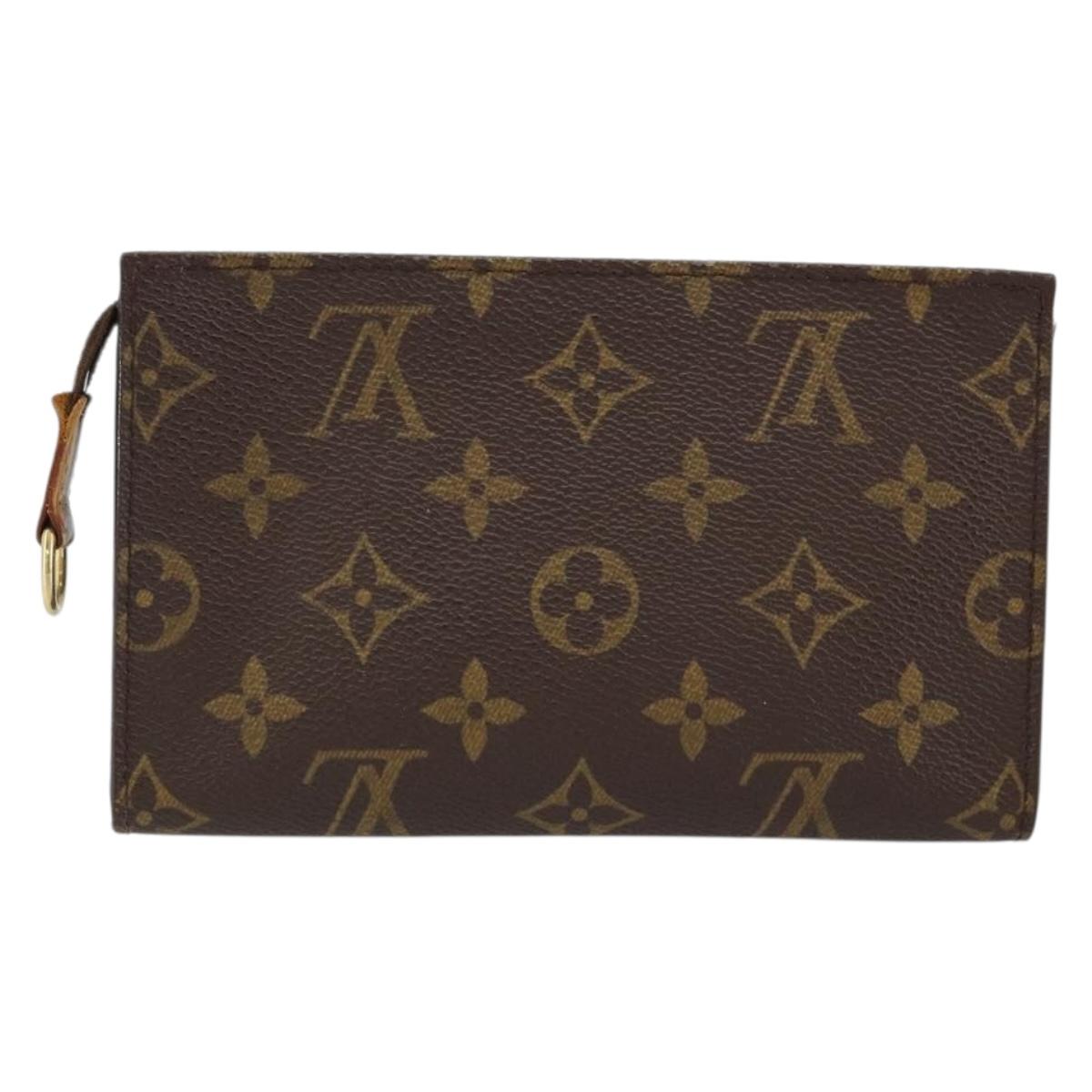 LOUIS VUITTON Monogram Bucket PM Accessory Pouch LV Auth BA7528