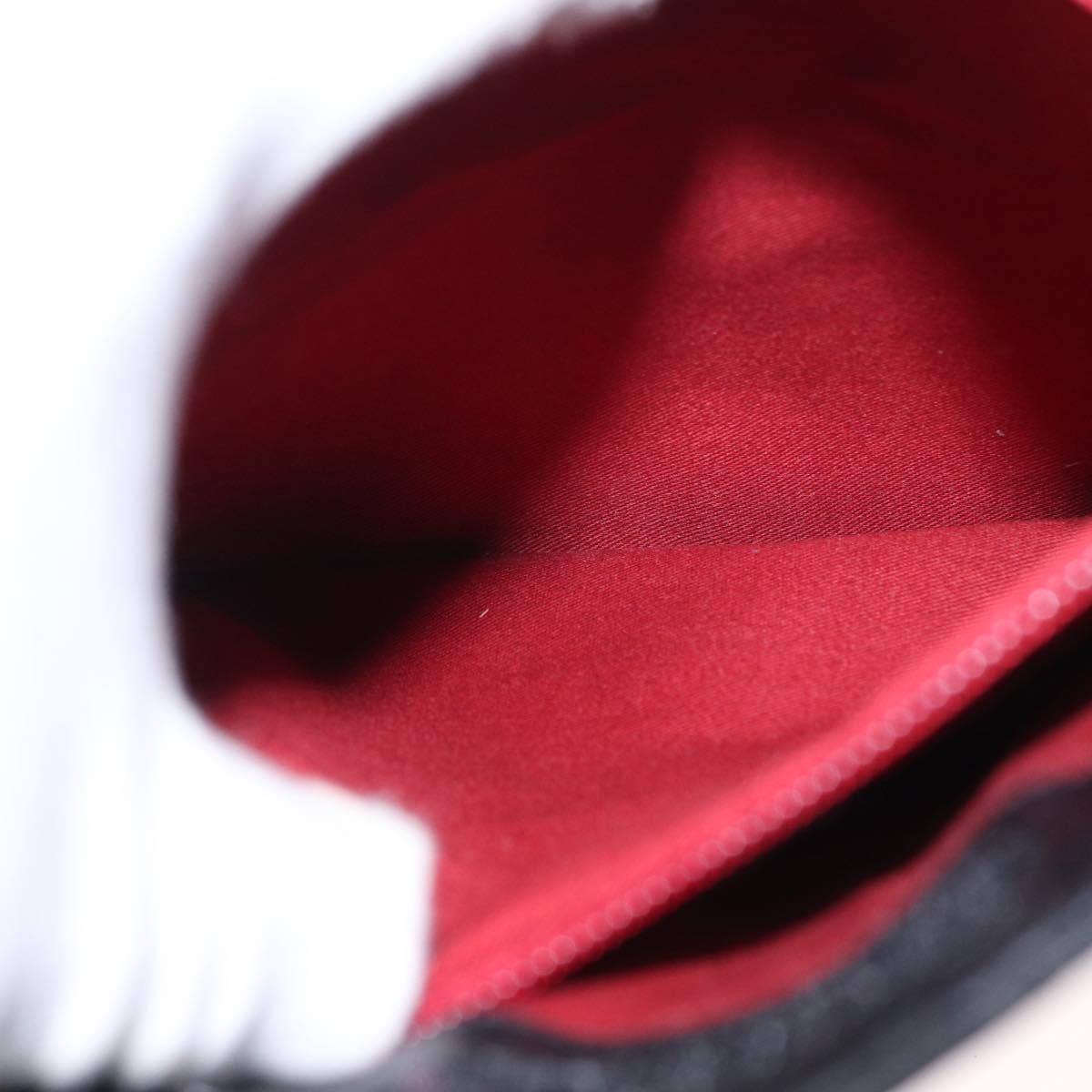 Salvatore Ferragamo Gancini Shoulder Bag Leather Black Silver Auth BA7535